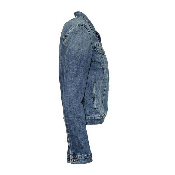 J Brand Jacket in Blue Cotton Denim - Picture 2 of 5